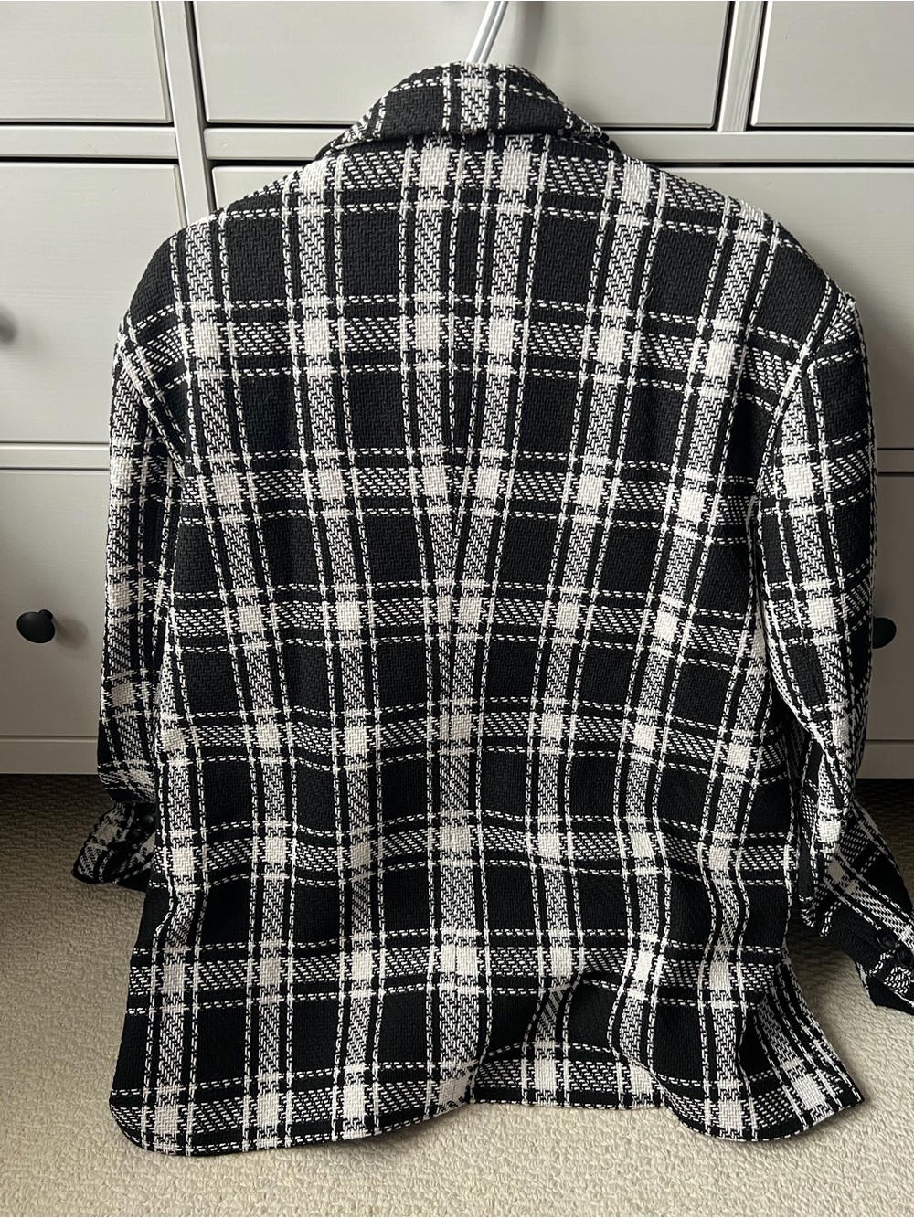 Boohoo Black & White Plaid Tailored Blazer - Picture 5 of 5